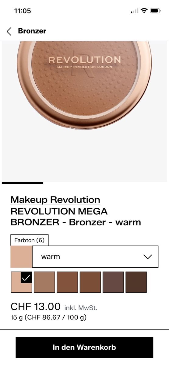 Make-up: Make up Mega Bronzer Revolution London NEU – Nuovo e nell'imballaggio originale da Rüti ZH venduto da kar_xx9l 3