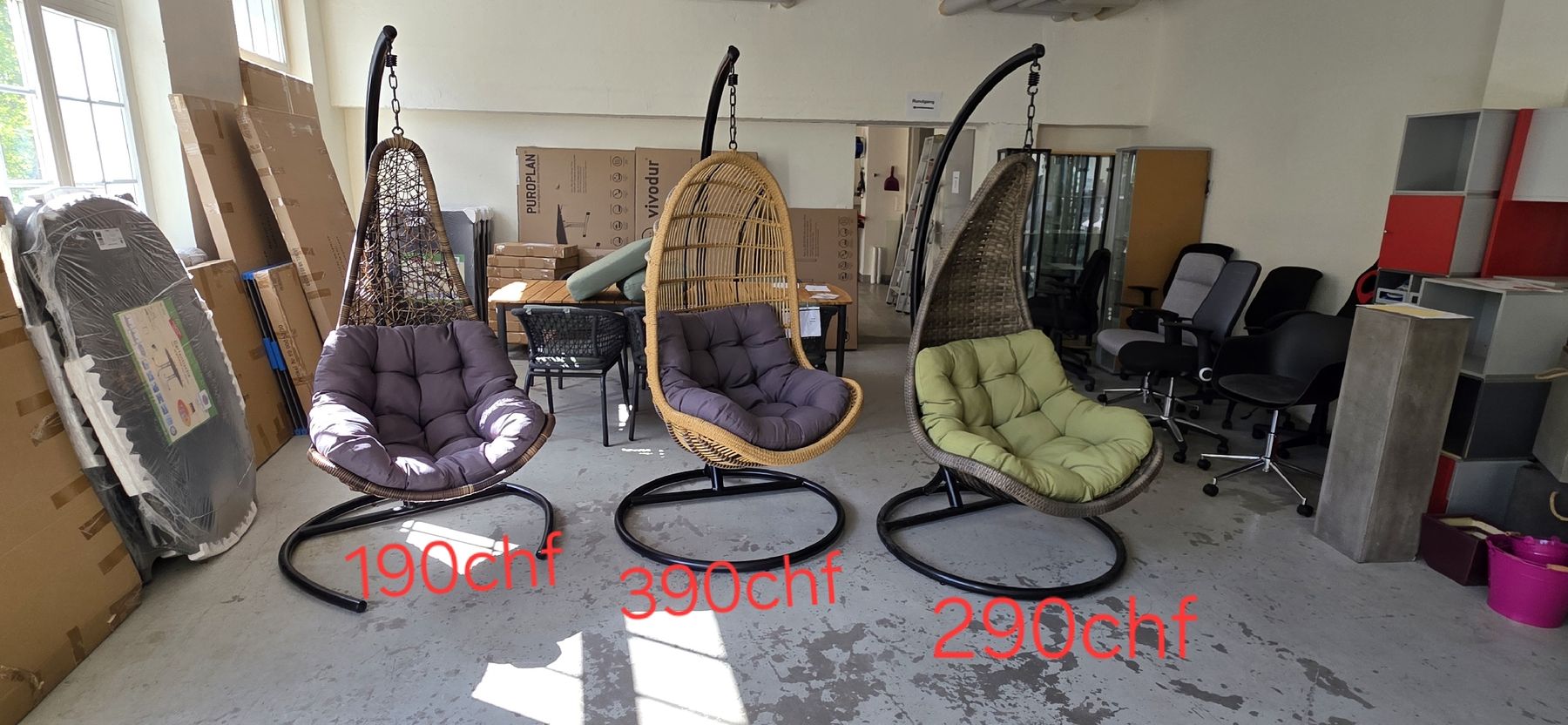 Poltrone pensili da giardino: Hängeschaukel ab Ausstellungs – Nuovo e nell'imballaggio originale da Lützelflüh-Goldb venduto da Rampenverkauf_72_