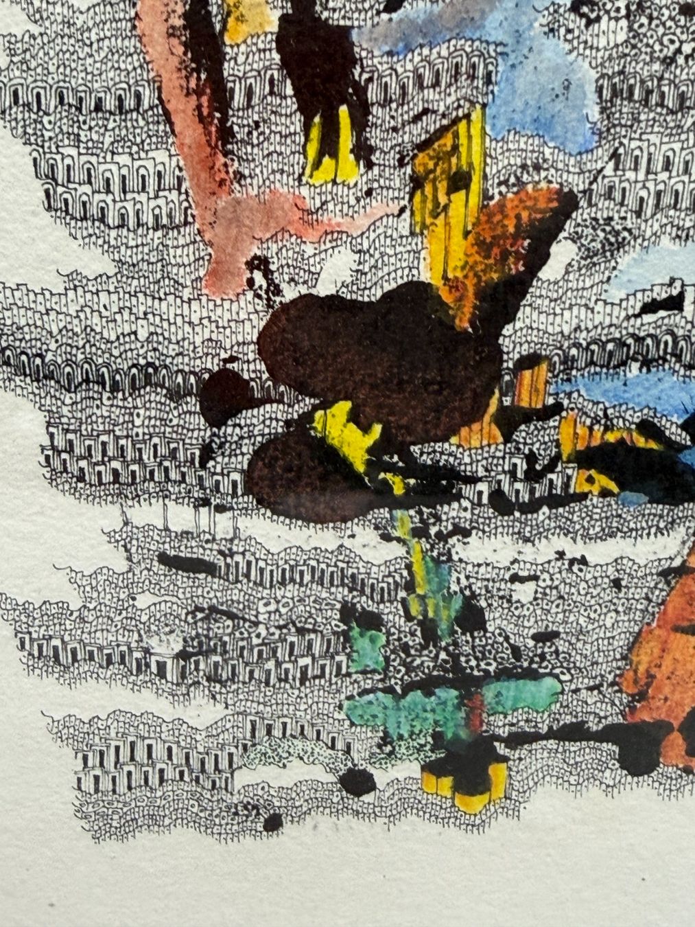Dipinti: François Trivelli "Lévitation" 2002 dessin original – Usato da Morges venduto da vintiques 5
