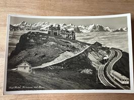 Rigi-Kulm. Nebelmeer und Bahn, 1920er Jahre