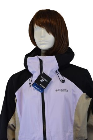 Columbia Damen Regenjacke Windjacke/schwarz beige/Gr.XL