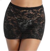 NEUER sexy Damen Rock aus Spitze schwarz Gr. XS - 223043