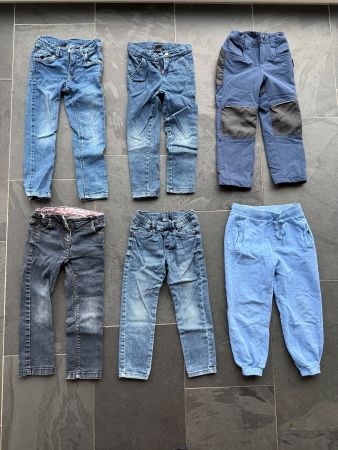 Set von 6 Mädchen Kinderhosen, Grösse: 104 / 3 - 4 Jahre