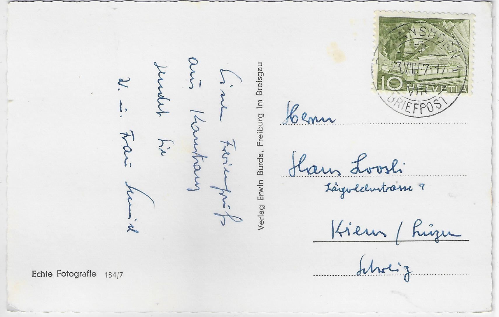 Cartoline postali: Konstanz - Hafenpartie, Rheinbrücke, – Antico da Ettingen venduto da Kartenplanet 1