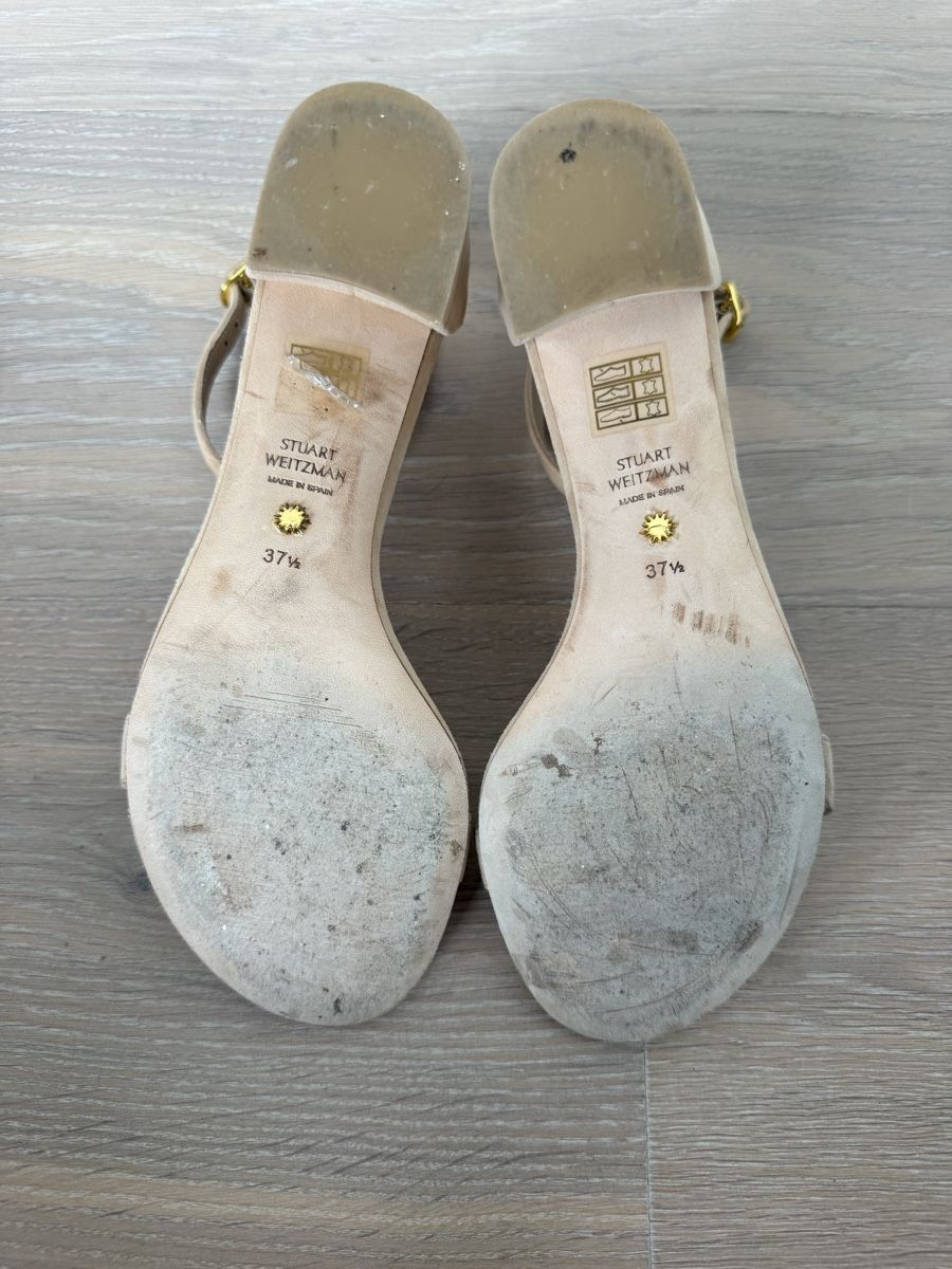 Stuart Weitzman Chaussures femmes: Stuart Weitzman, Block Heel Sandals, Suede, Size 37.5 – D'occasion à Zug par Beolingus22 4