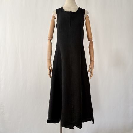 RUNDHOLZ Black Dress with an asymmetrical hem