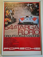 Original-Plakat vom Autorennen 54a Targa Florio (Porsche)