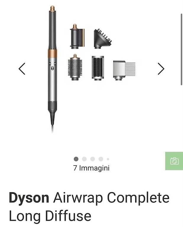 Asciugacapelli: DysonAirwrap Complete Long Diffuse – Usato da Iragna venduto da gio_w9sd