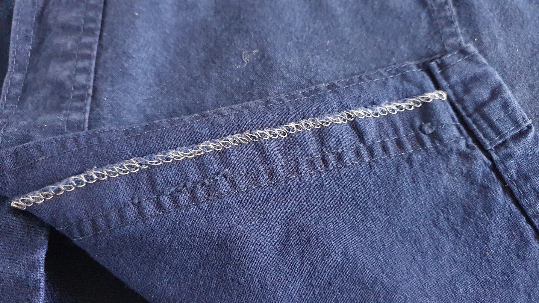 Camicie: schönes kurzarm Jeans Hemd dunkelblau – Usato da Giswil venduto da online-Brockenhaus 5