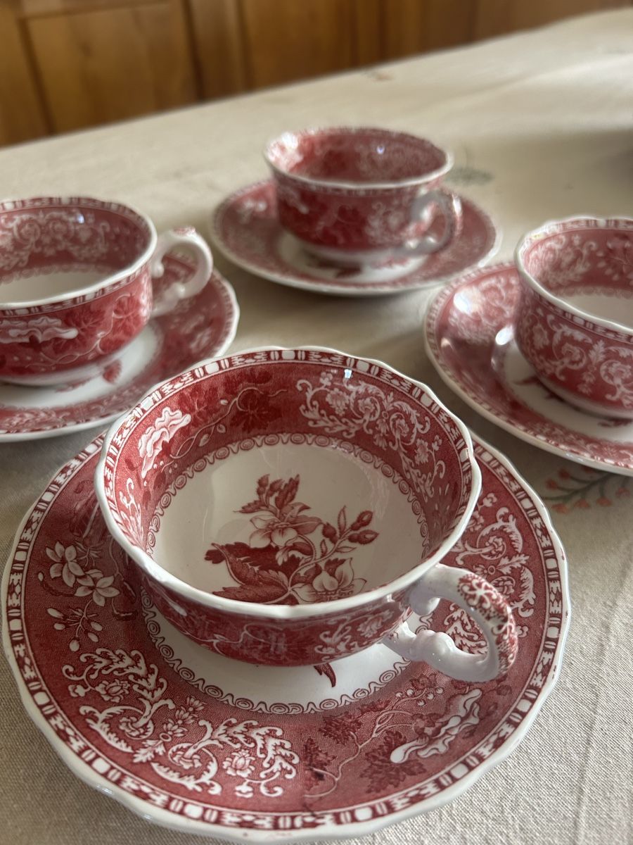 Spode Set di piatti: Spode's Pink Camilla, Geschirrservice 26Teilig – Usato da Kandersteg venduto da selenat 4