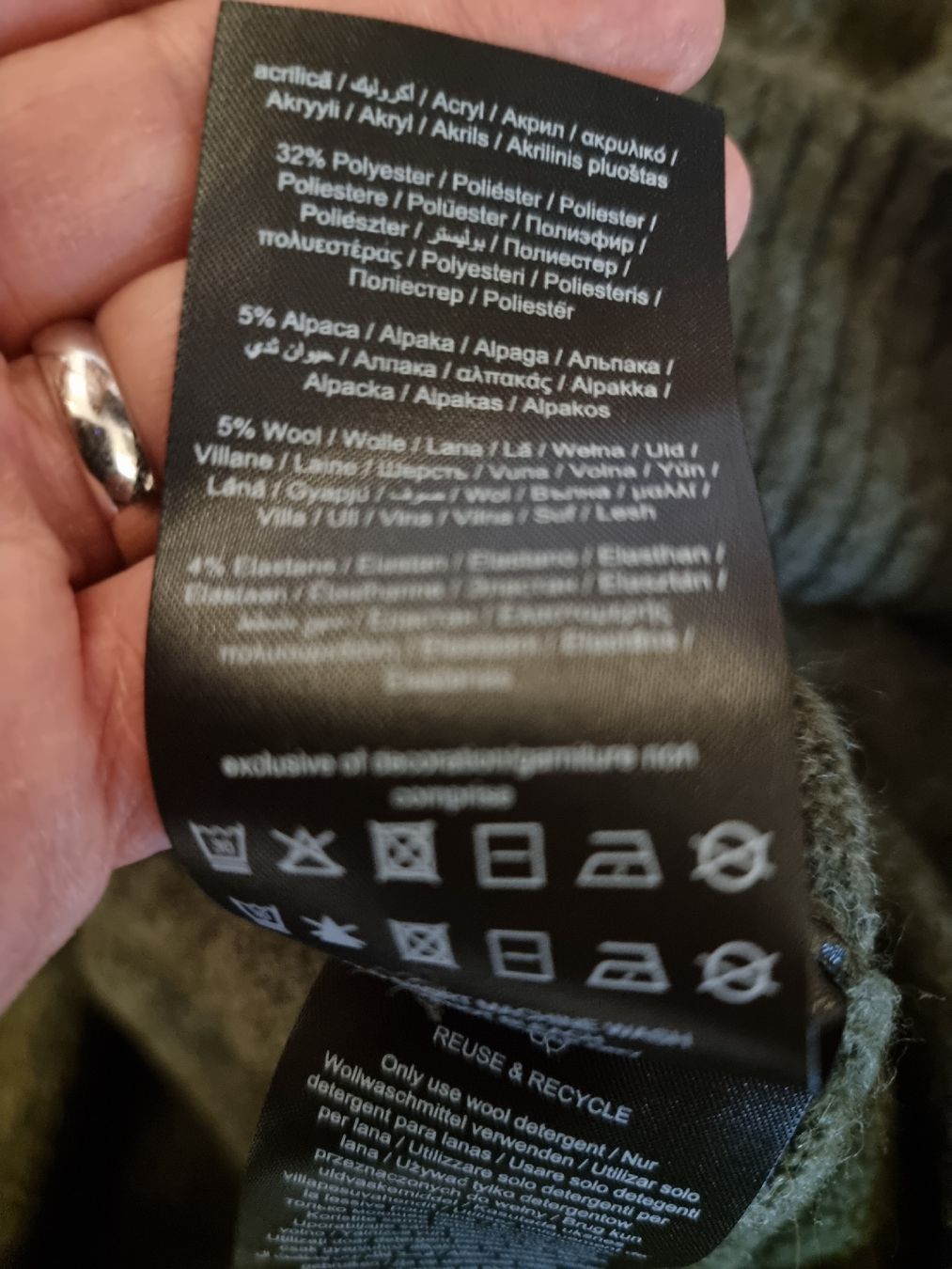 Only Vestiti: Robe pull vert bouteille Col roulé ONLY neuve – Nuovo (secondo la descrizione) da Veyrier venduto da Leilazizou 6