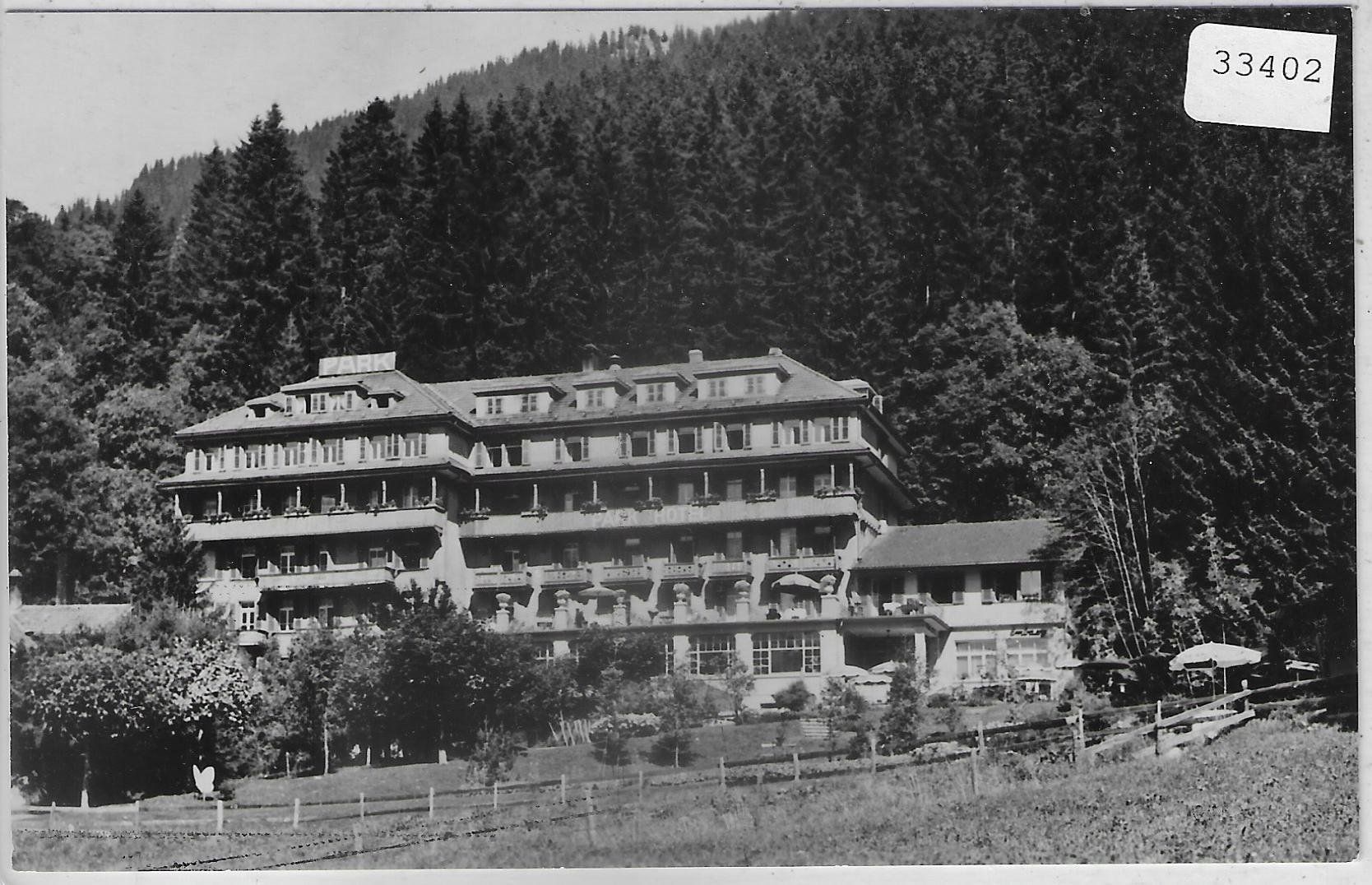 Cartoline postali: Wengen - Parkhotel mit Embassy – Usato da Ettingen venduto da Kartenplanet