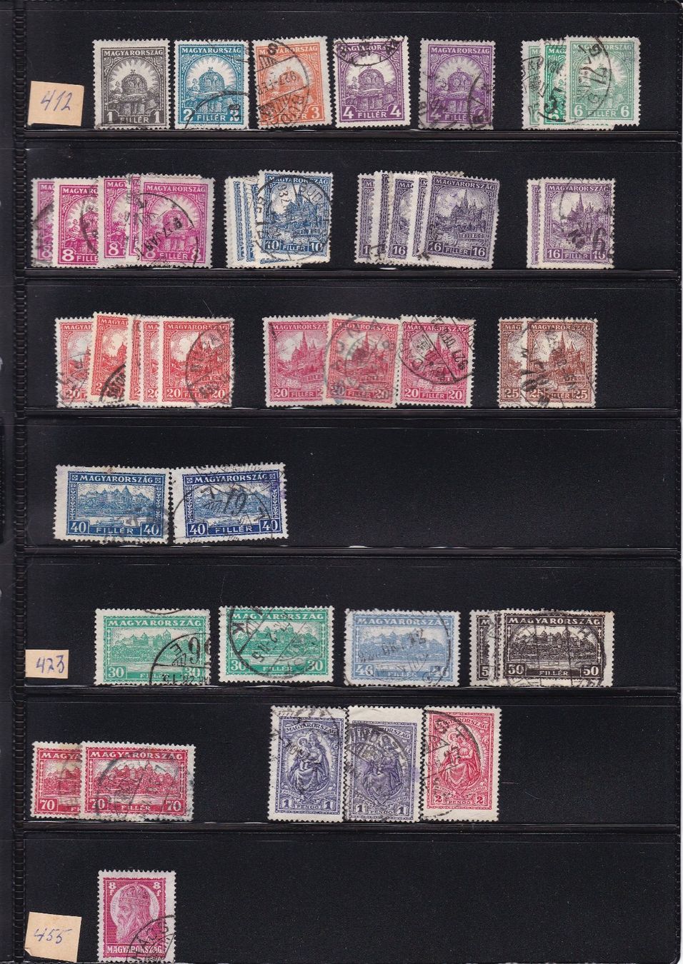 Tutti i francobolli: Briefmarken Seiten "Ungarn" – Usato da Münchwilen AG venduto da Nesar 4