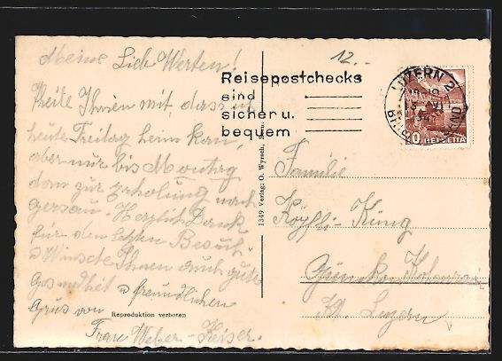 Cartoline postali: Luzern, Kantonale Krankenanstalt, Fliege – Usato da Berlin venduto da bartko-reher 1
