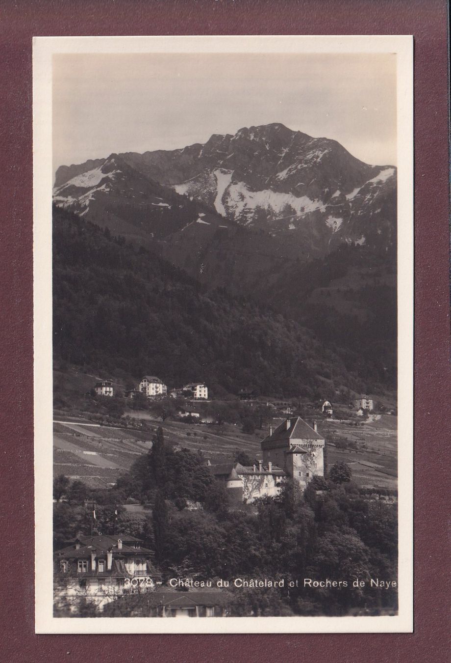 Cartes postales: Château du CHÂTELARD - Rochers de Naye – D'occasion à Pully par nicecards
