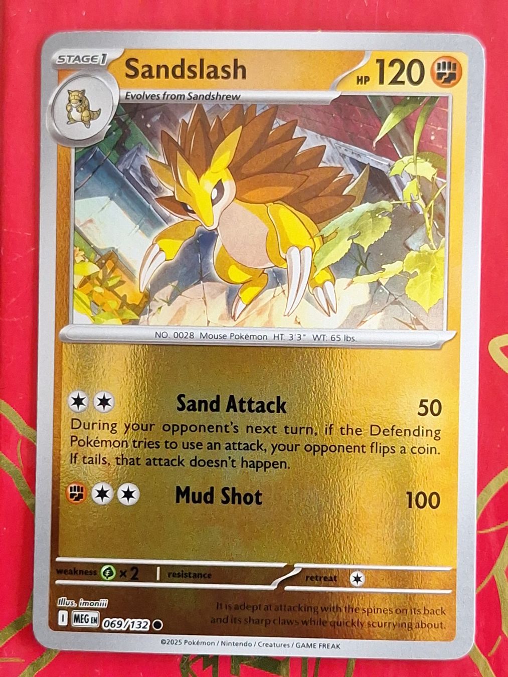 Pokémon Cartes à collectionner: Sandslash - Reverse Holo Pokemon Mega Evolution – D'occasion à Altstätten SG par GGsGameshop