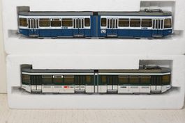 Intercity Tram Set VBZ Be 4/6 Navemo HO/DC mit OVP