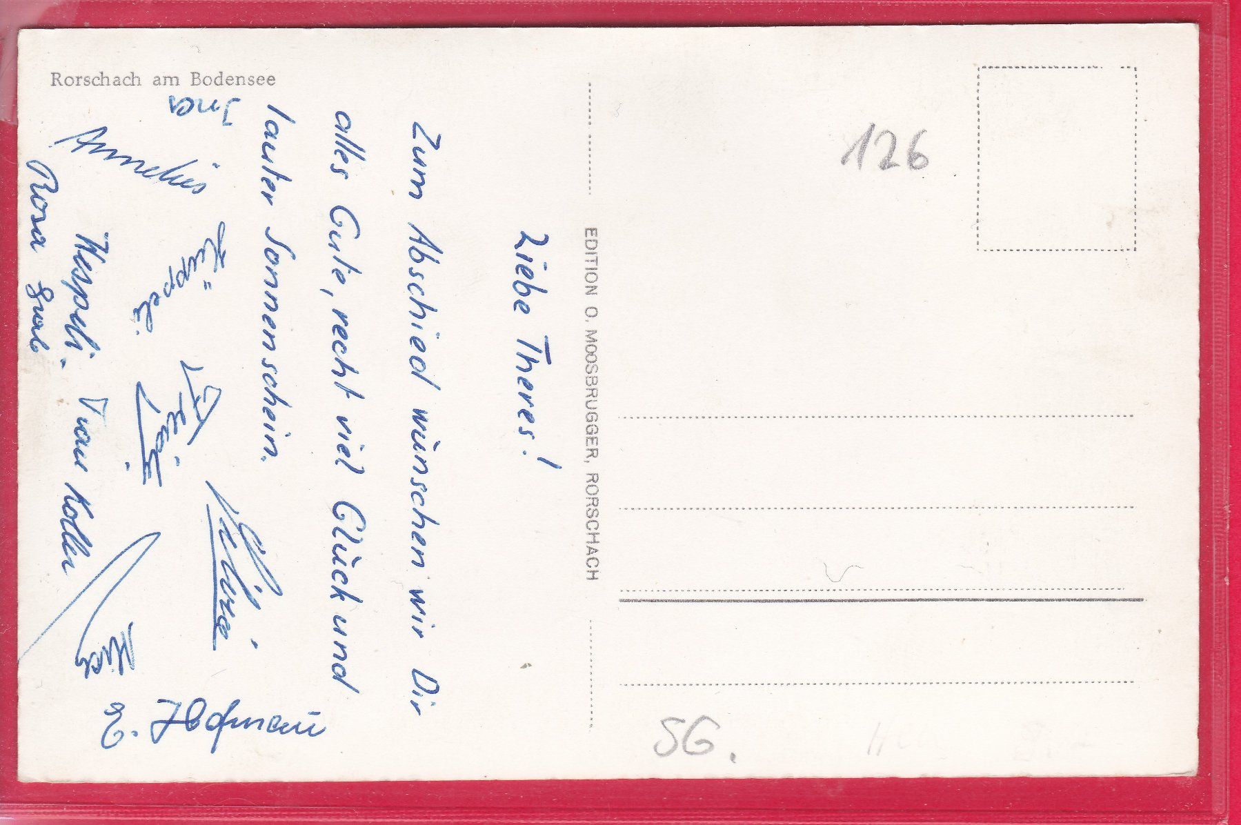 Cartoline postali: RORSCHACH AM BODENSEE – Usato da Oberrieden venduto da Gebirgsstelze 1