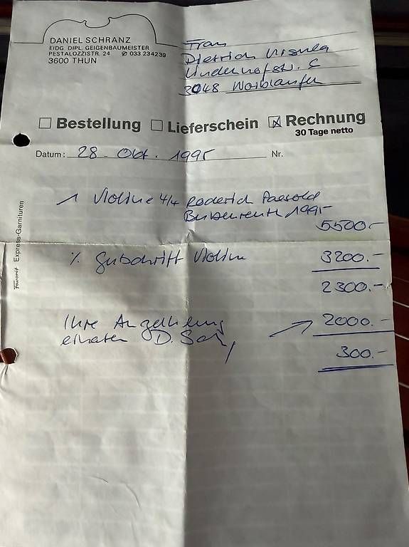 Strumenti musicali: Violine ink. Geigenkoffer – Usato da Niederrohrdorf venduto da rap_w8nw 1