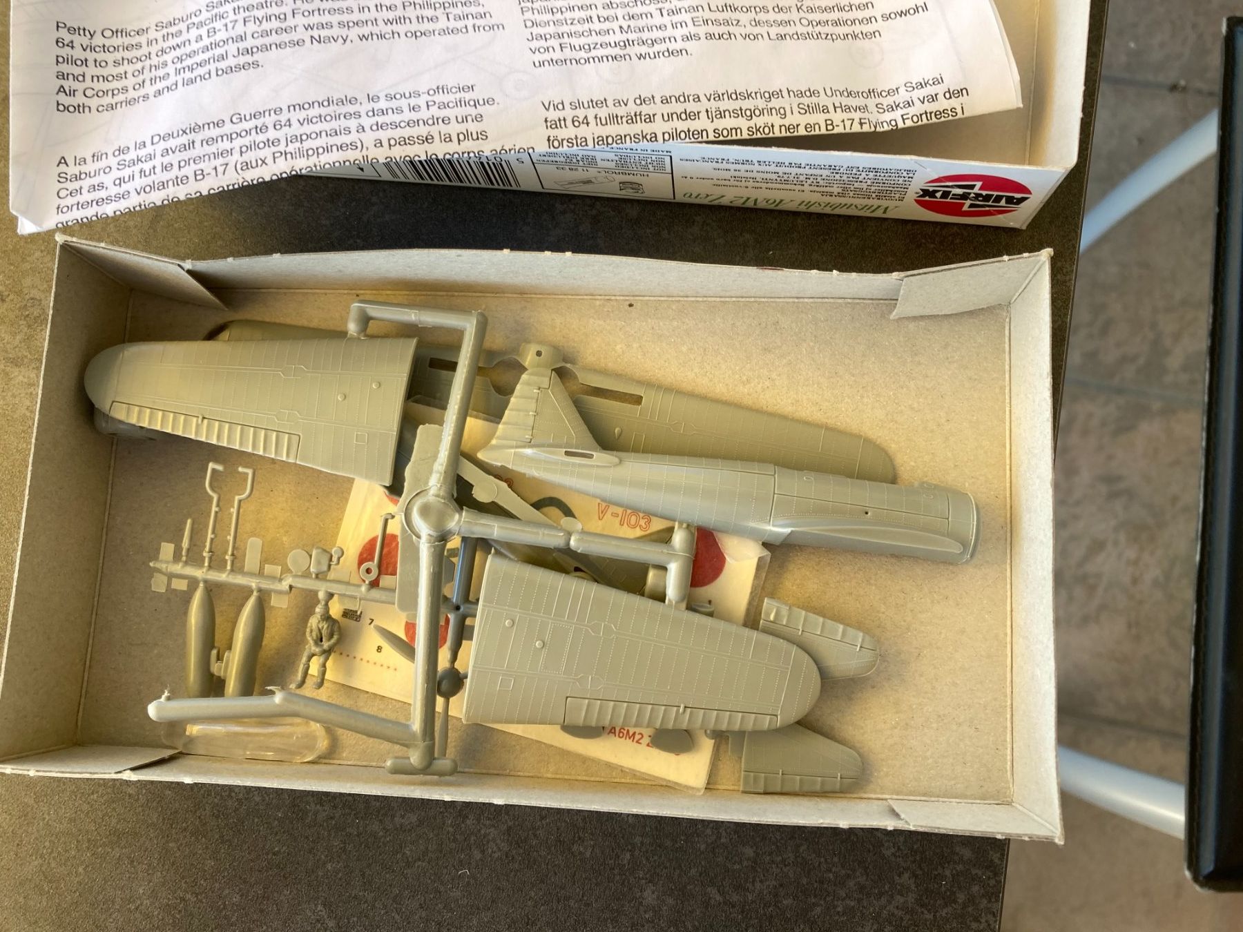 Airfix Kit di modellismo & Modellini statici: VINTAGE: Airfix Mitsubishi A6M2 Zero 1/72 – Usato da Höri venduto da Treblink 1