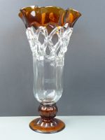 Vase Gitterdekor Pokalförmig wohl Böhem * 41cm hoch prächtig