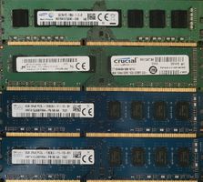 4×diverse 8GB DDR3 RAM PC3L-12800U-11-13-B1