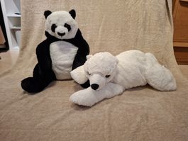Ikea Plüschtiere; Eisbär & Pandabär