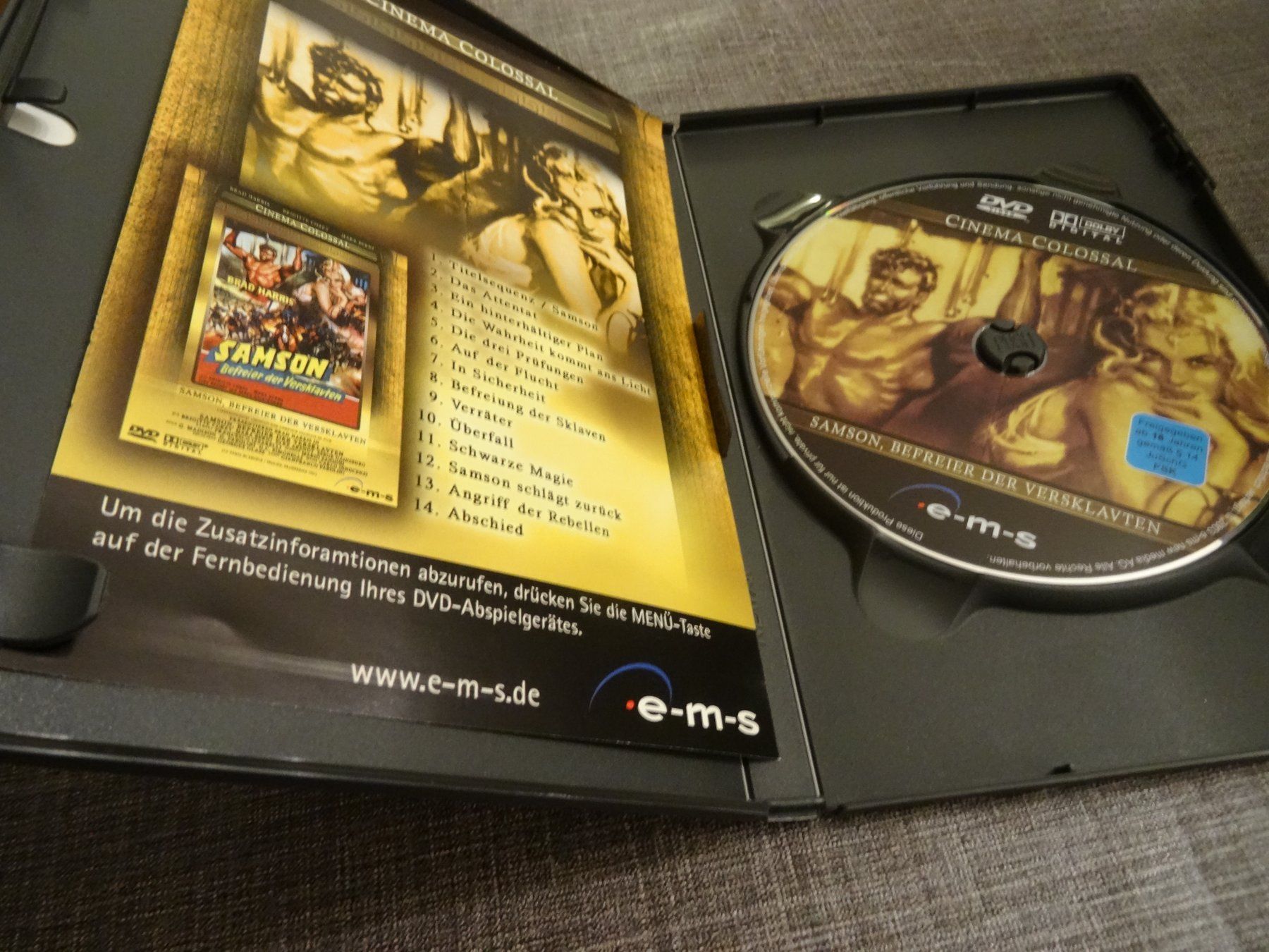 Tous les DVDs: DVD Samson, Befreier der Versklavten – D'occasion à Olten par Disc-Verkauf 1
