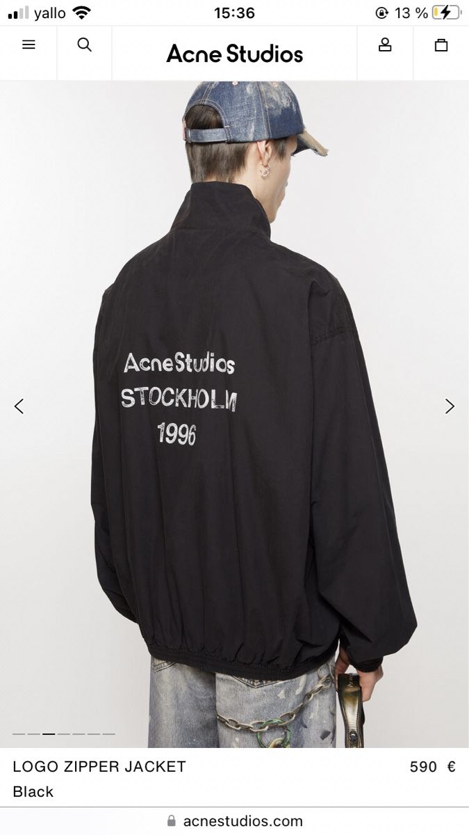 Acne Studios - Logo zipper jacket (Neu (gemäss Beschreibung