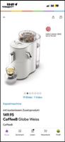 CoffeeB Kapselmaschine Globe Farbe Weiss gebraucht