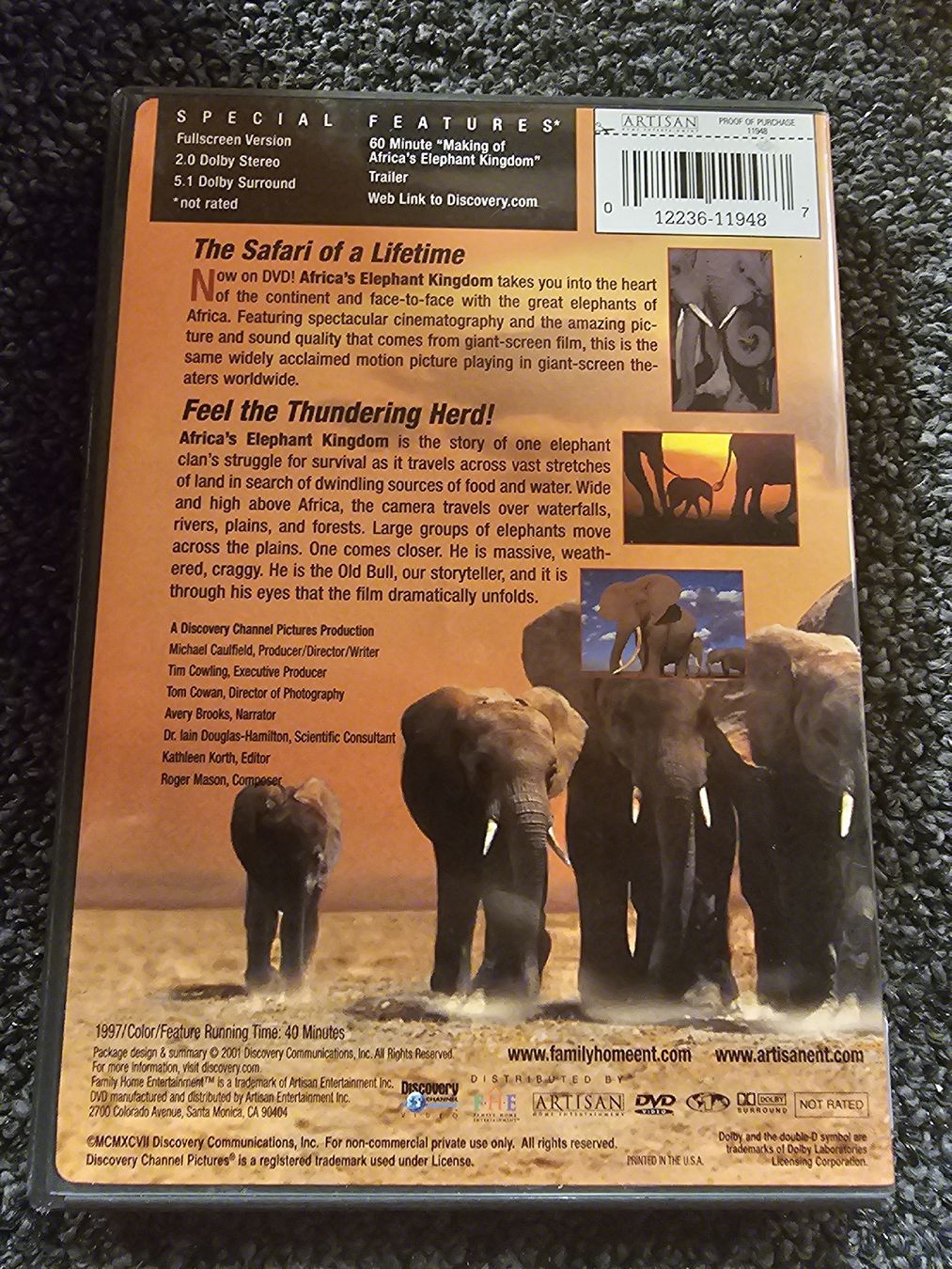 Tutti i DVDs: Afrikas Elefantenkönigreich DVD – Usato da Ruswil venduto da jan_bxl5 1