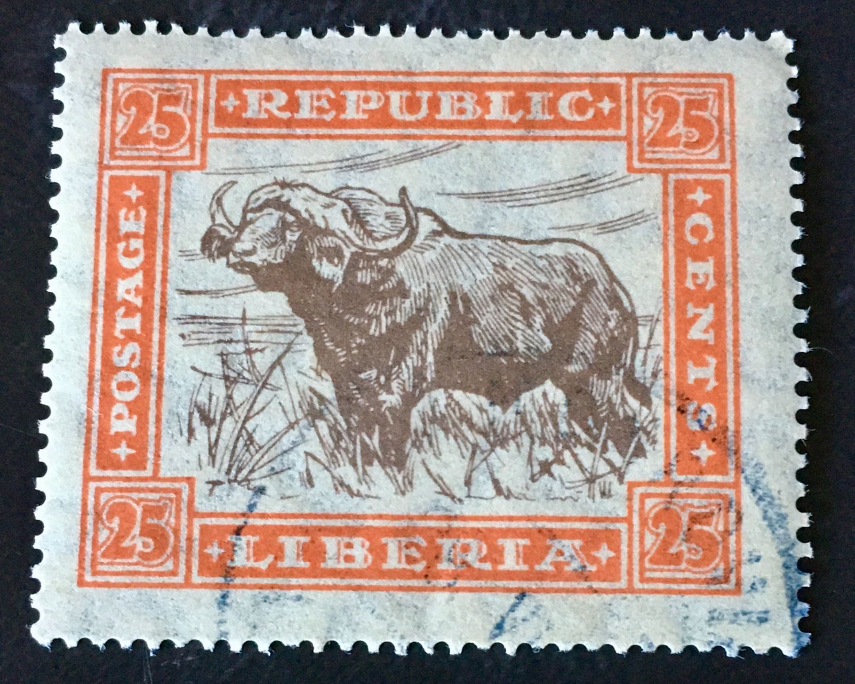 Tutti i francobolli: BRIEFMARKEN AUS Liberia Buffalo gestempelt – Usato da Aarau venduto da Angi-007