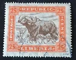 BRIEFMARKEN AUS Liberia Buffalo gestempelt