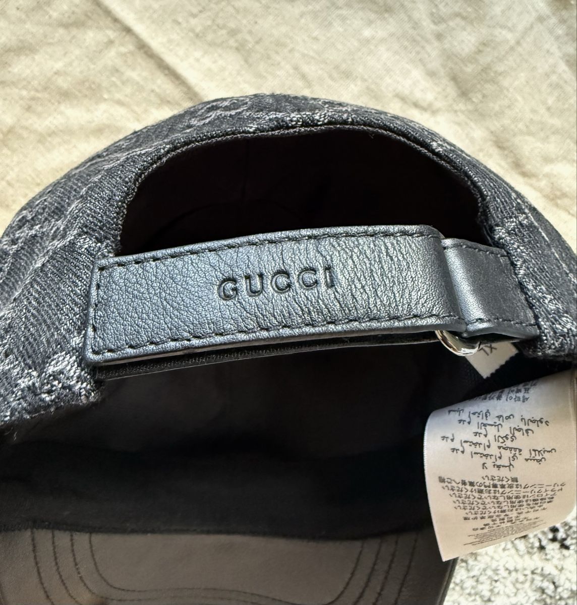 Gucci Copricapi, berretti & cappellini: Gucci Denim+Leather Baseball Cap – Nuovo e nell'imballaggio originale da Kilchberg ZH venduto da man_7q9s 2