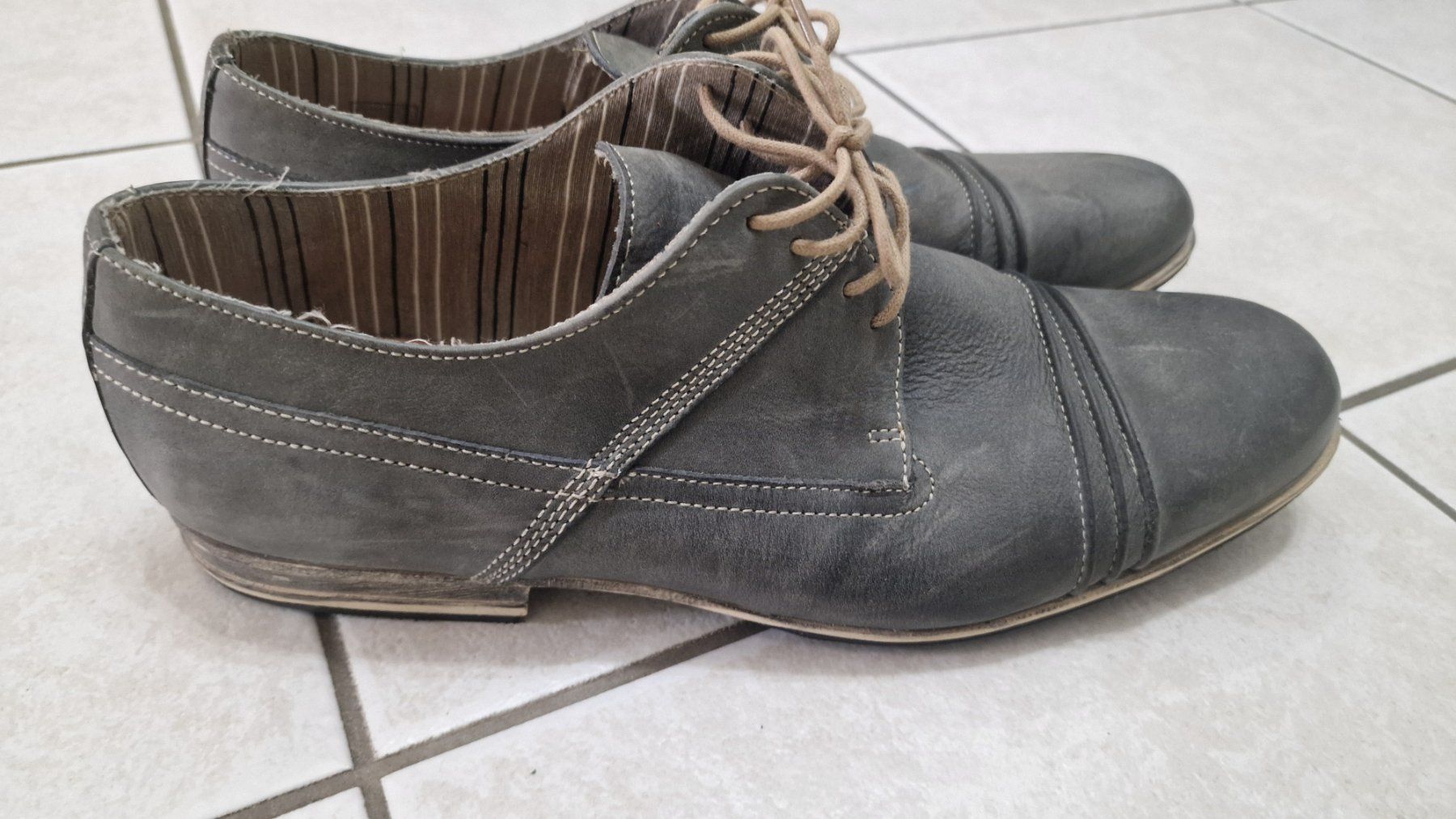 Roberto Santi Herrenschuhe: GRAU LEDER SCHUHE GR:43  GÜNSTIG – Gebraucht aus Waldenburg von suzukibl 9