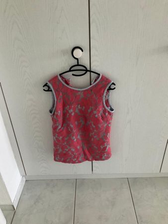 Sommertop KOCCA Gr. S Spitzentop Coral Rosa ärmellos elegant