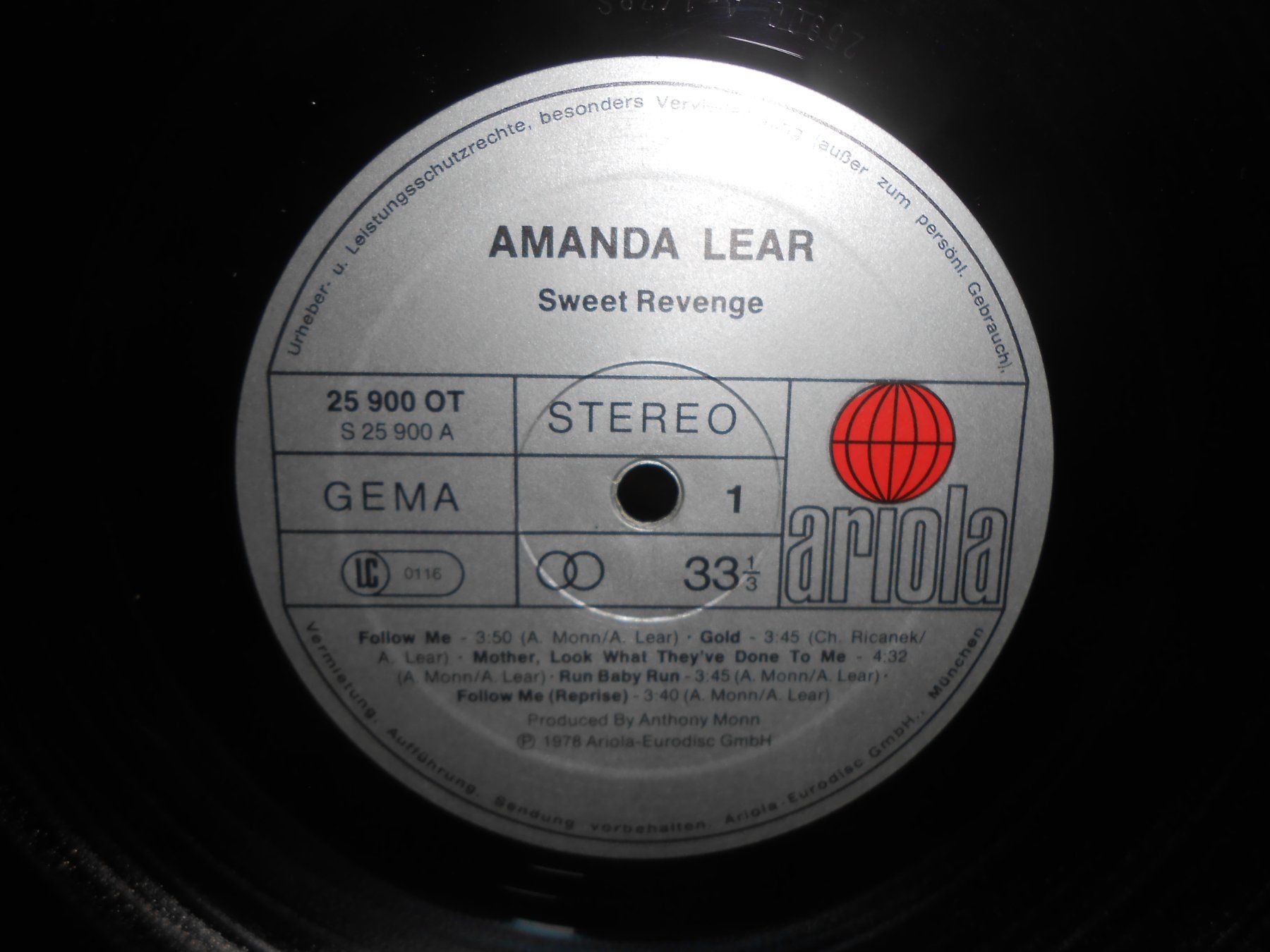 Schallplatten: LP; Amanda Lear 1978 – Gebraucht aus Bubikon von  1