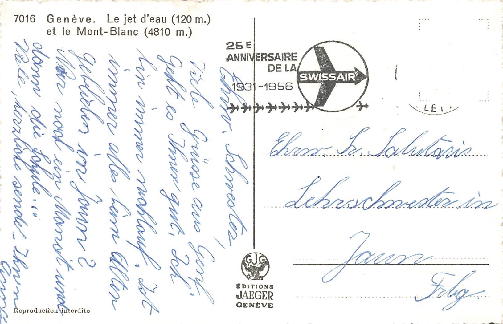 Cartoline postali: Geneve Schiff Boot Battello – Usato da Biasca venduto da Blenio71 1