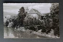 AK Schloss Thielle Region Bern mit Stempel