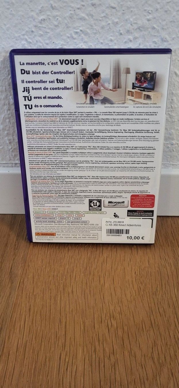 Microsoft Giochi: Xbox 360 - Kinect Adventures – Usato da Münsingen venduto da DigitaleSpielecke 1