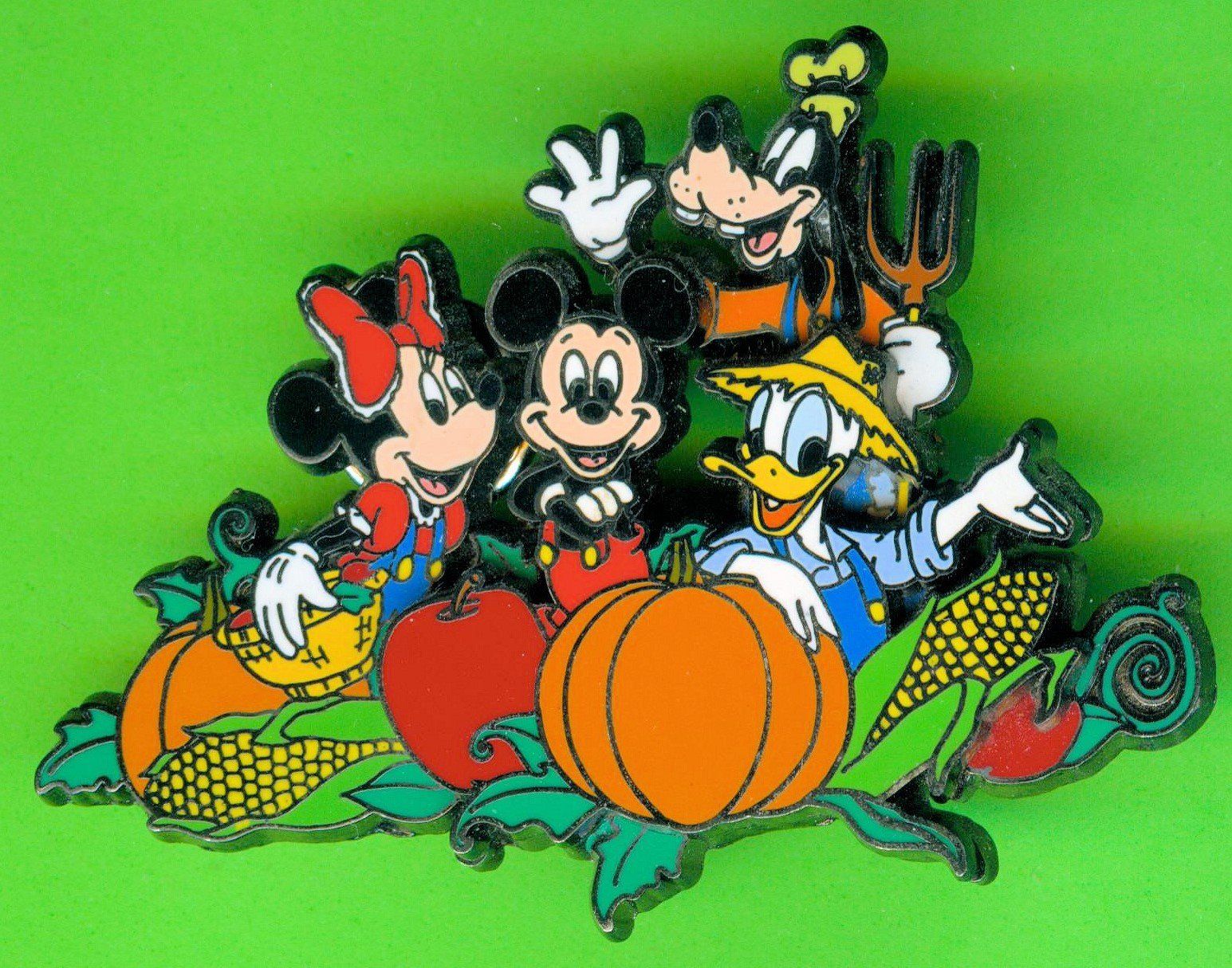 Disney Plaketten & Abzeichen: Disney   GOOFY & Freunde  KÜRBIS ERNTE – Gebraucht aus Winterthur von Sammleroase