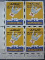 Aarau Nationale Briefmarkenausstellung 1938 Vierer postfr.**