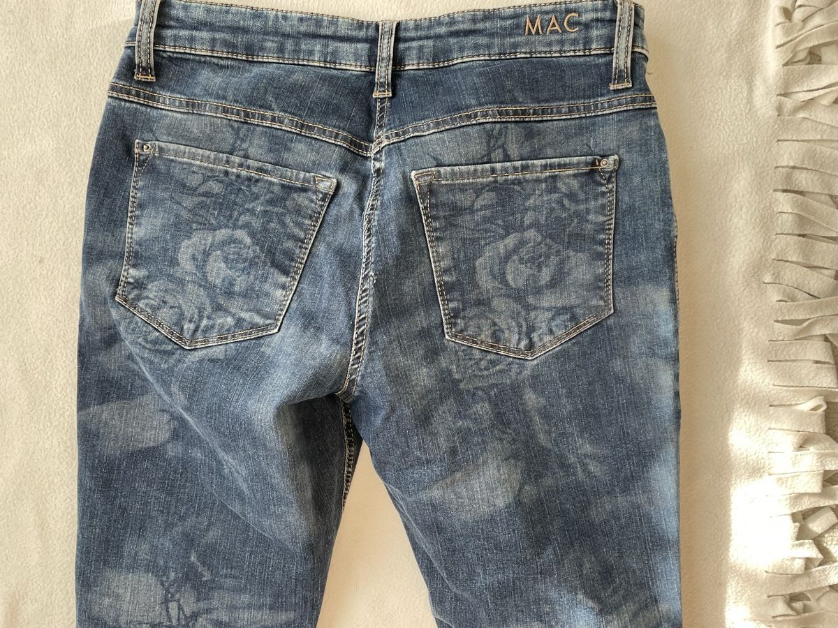 Jeans: Jeans MAC 40 Skinny mit Blumenprint – Usato da Zürich venduto da Pamuk04 5