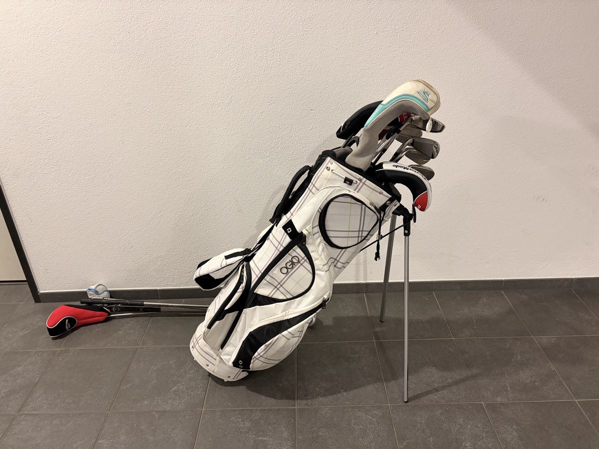 Schläger & Sets: Golftasche mit diversen Schlägern – Gebraucht aus Immensee von stoelzal1980