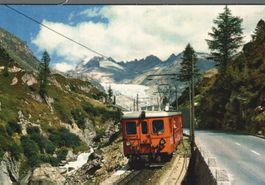 Ansichtskarte Furka-Oberalp- Bahn Rhonegletscher gebraucht