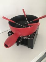 Käsefondue / 22 cm - 2 l  Keramik / fahnenrot tolles Design
