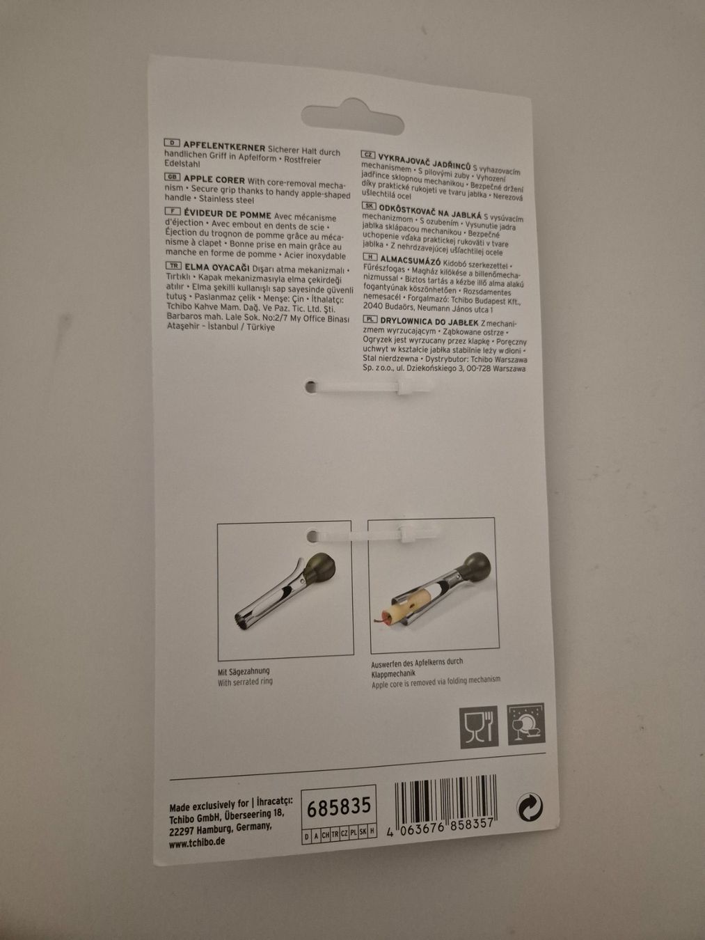 Tchibo Appareils de cuisine: Tchibo Apfelkernentferner – Neuf avec emballage d'origine à Aarburg par NDK 1