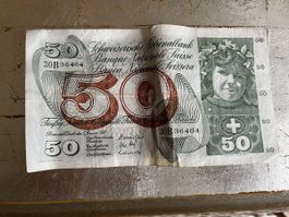 Schweizer 50-Franken-Note von 1970 - Seltenes Sammlerstück!