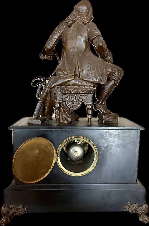 Orologi da terra & Orologi da parete: Pendule de cheminée XIX siècle << Molière >> – Usato da Portalban venduto da Matteo-Fribourg 3