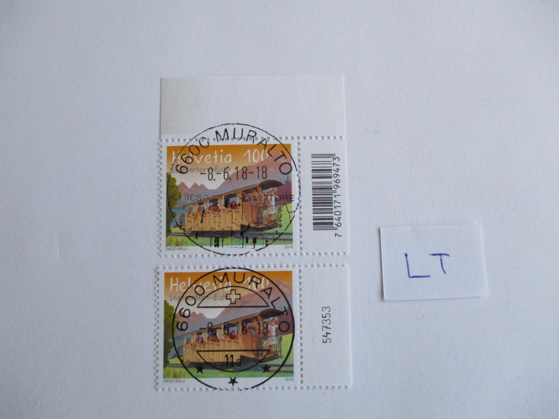Alle Briefmarken: Voll Letztagsstempel der Poststelle 6600 Muralto – Gebraucht aus Langnau b. Reiden von Aktuell88